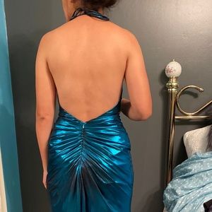 SEXY BLUE LONG DRESS